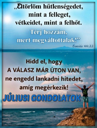 2018 - július hónap gondolatai